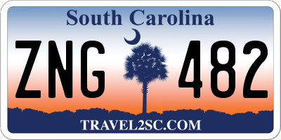 SC license plate ZNG482