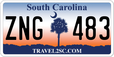 SC license plate ZNG483