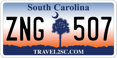 SC license plate ZNG507