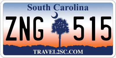 SC license plate ZNG515