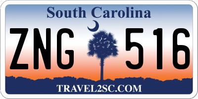SC license plate ZNG516
