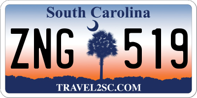 SC license plate ZNG519