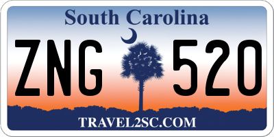 SC license plate ZNG520
