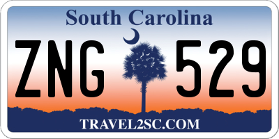 SC license plate ZNG529