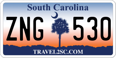 SC license plate ZNG530