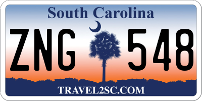 SC license plate ZNG548