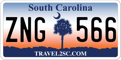 SC license plate ZNG566
