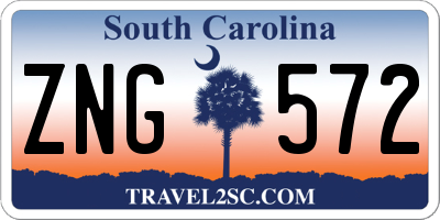 SC license plate ZNG572