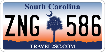 SC license plate ZNG586