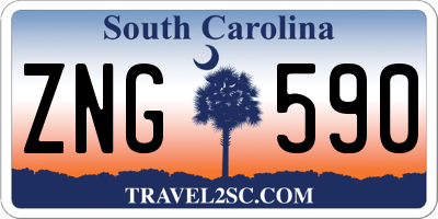 SC license plate ZNG590
