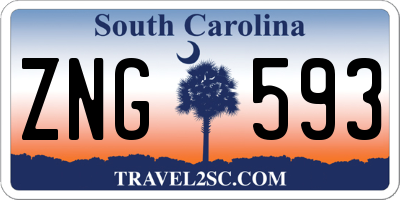 SC license plate ZNG593