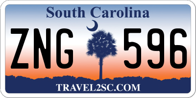 SC license plate ZNG596