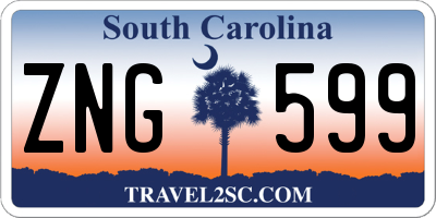 SC license plate ZNG599