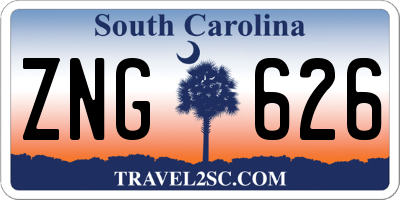 SC license plate ZNG626
