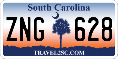 SC license plate ZNG628