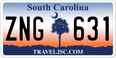 SC license plate ZNG631