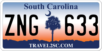 SC license plate ZNG633