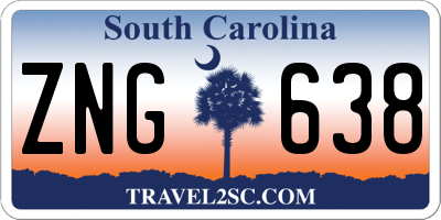 SC license plate ZNG638