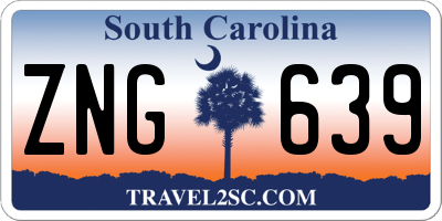 SC license plate ZNG639