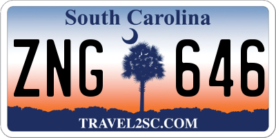 SC license plate ZNG646