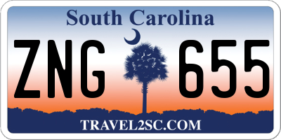 SC license plate ZNG655
