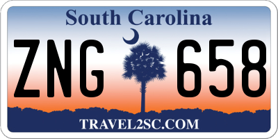 SC license plate ZNG658