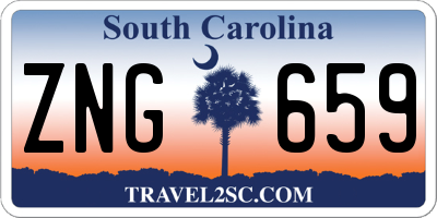 SC license plate ZNG659