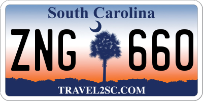 SC license plate ZNG660