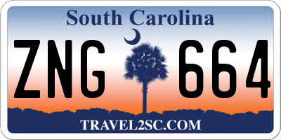 SC license plate ZNG664