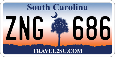 SC license plate ZNG686