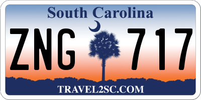 SC license plate ZNG717