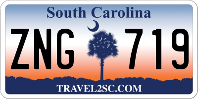 SC license plate ZNG719