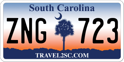 SC license plate ZNG723