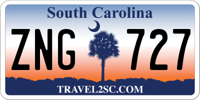 SC license plate ZNG727