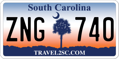 SC license plate ZNG740