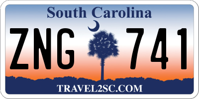 SC license plate ZNG741