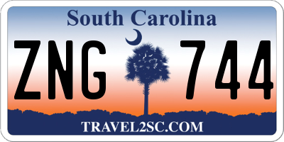 SC license plate ZNG744
