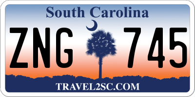 SC license plate ZNG745