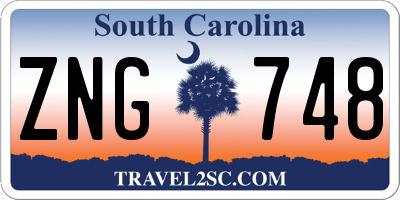 SC license plate ZNG748