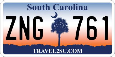 SC license plate ZNG761