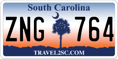 SC license plate ZNG764