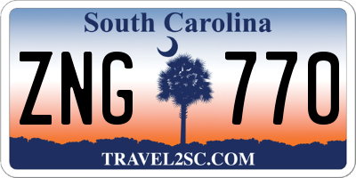 SC license plate ZNG770
