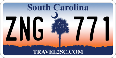 SC license plate ZNG771