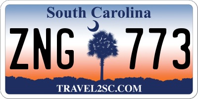 SC license plate ZNG773