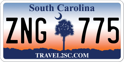 SC license plate ZNG775