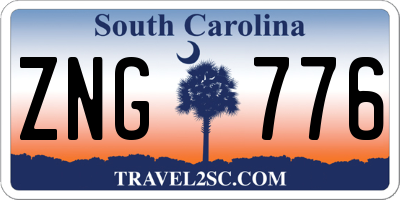 SC license plate ZNG776