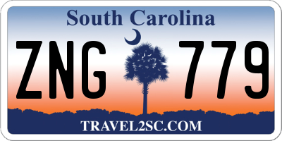 SC license plate ZNG779