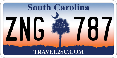 SC license plate ZNG787