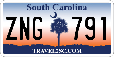 SC license plate ZNG791