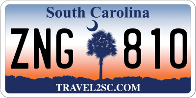 SC license plate ZNG810